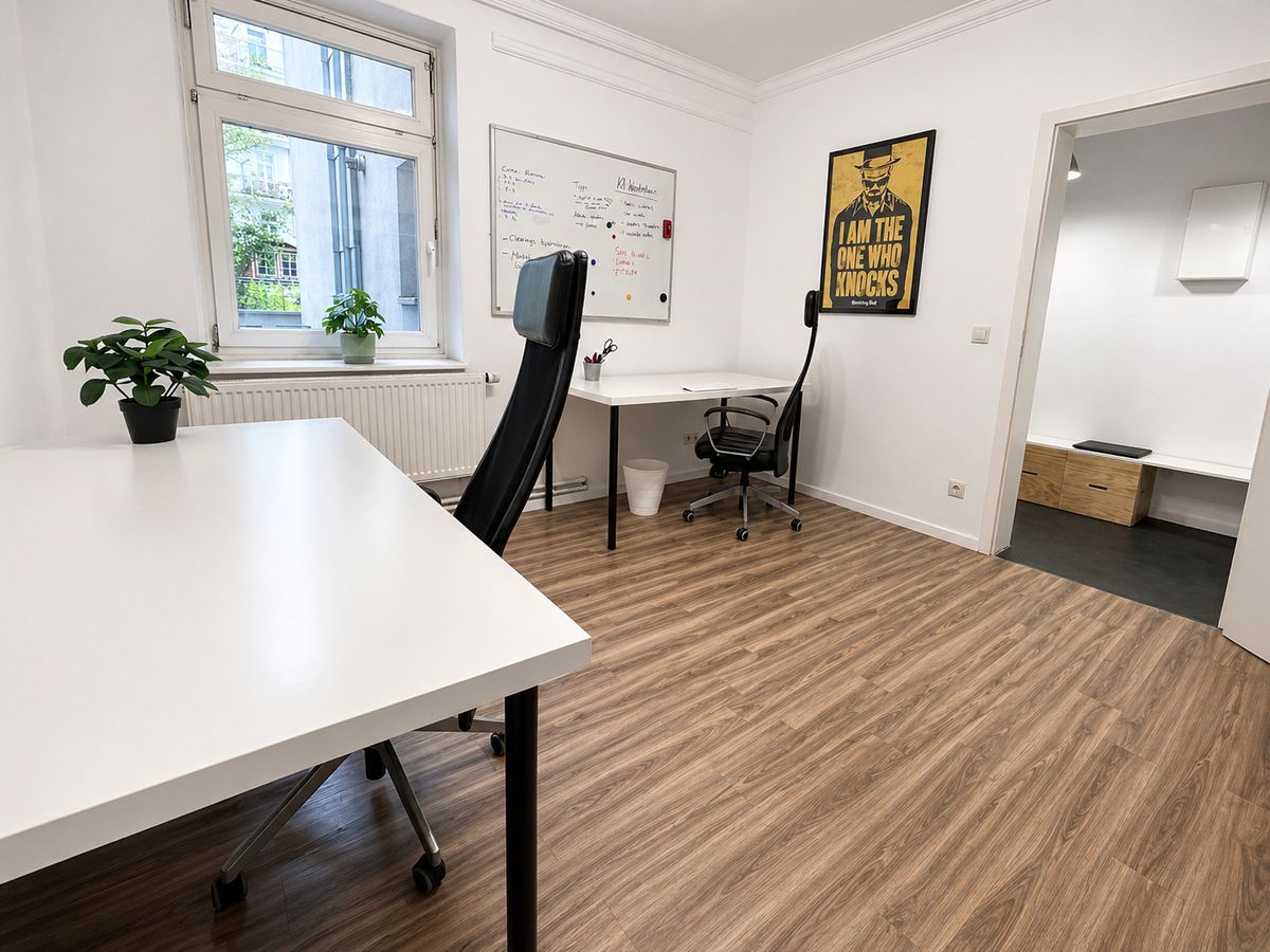 Arbeitsraum im Gründer Hub Hamburg